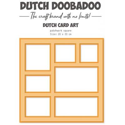 Dutch DooBaDoo Card Art Schablone - Patchwork Square