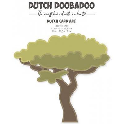 Dutch DooBaDoo Card Art Schablone - Savannah Tree