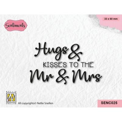 Nellie's Choice Clear Stamp - Hugs & Kisses