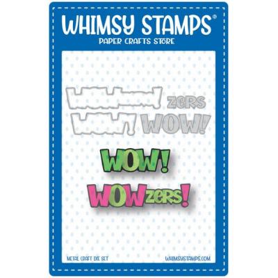 Whimsy Stamps Deb Davis Die - Wowzers Word And Shadow