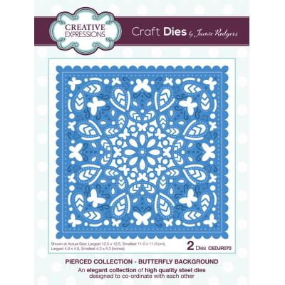 Creative Expressions Sue Wilson Craft Die - Pierced Collection - Butterfly Background