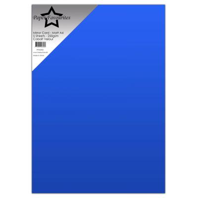 Paper Favourites Mirror Card Matte - Cobalt Velour