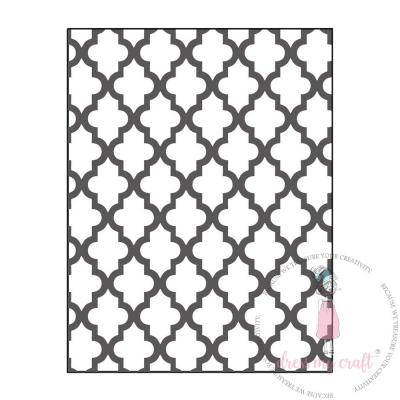 Dress My Craft Embossing Folder - Lattic Pattern