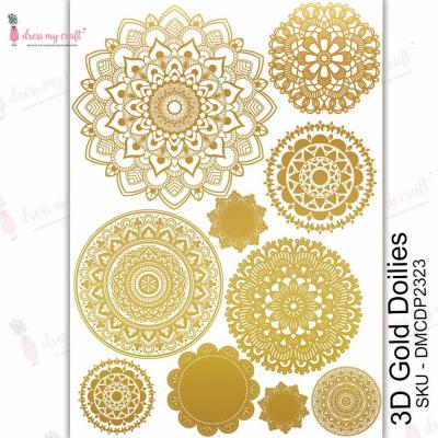 Dress My Craft Transfer Me - 3D Gold Doilies