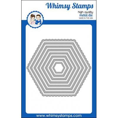 Whimsy Stamps Dies - Nested Hexagon