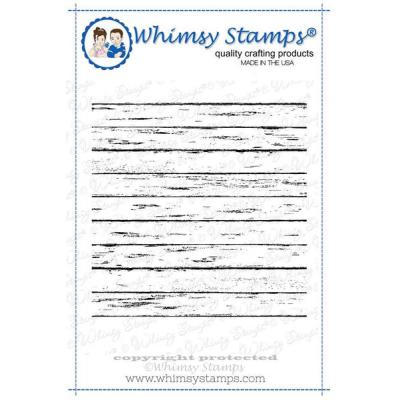 Whimsy Stamps Rubber Cling Stamp - Farmhouse Shiplap Background