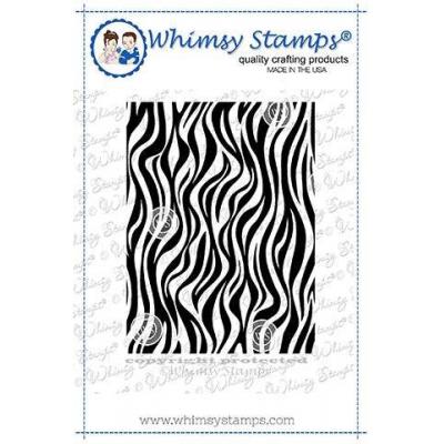 Whimsy Stamps Rubber Cling Stamp - Zebra Stripes Background