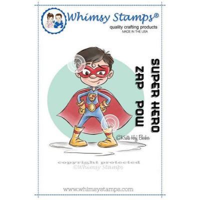 Whimsy Stamps Rubber Cling Stamps - Super Boy