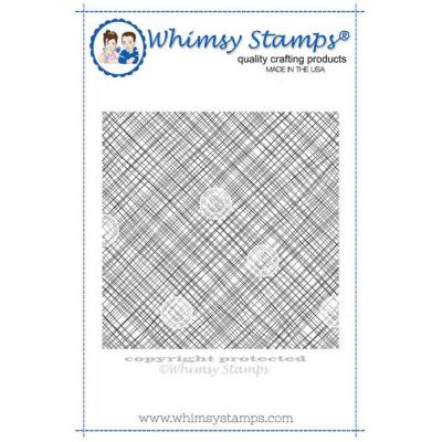 Whimsy Stamps Rubber Cling Stamp - Messy Mesh Background