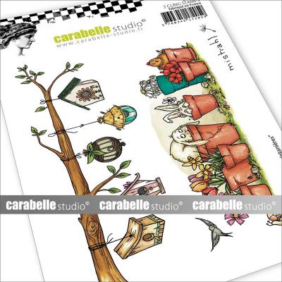 Carabella Studio Cling Stamps - Frises Printanières