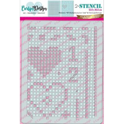 CarlijnDesign Stencil - Graph Paper 5mm