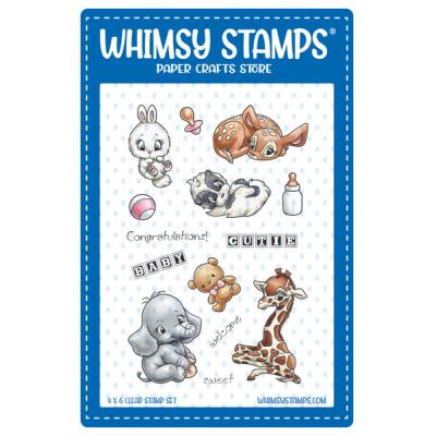 Whimsy Stamps Clear Stamps - Critter Babies