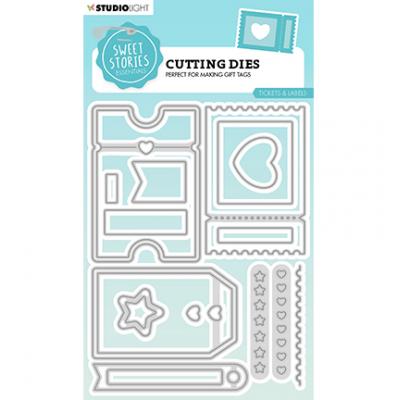 StudioLight Cutting Dies Sweet Stories - Tickets & Labels