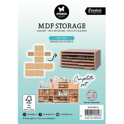 StudioLight MDF Storage Big Box Drawer Dies Storage
