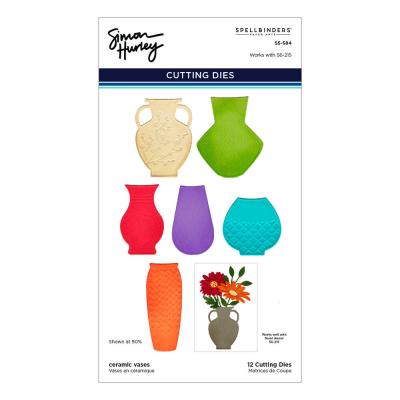 Spellbinders Etched Dies - Ceramic Vases