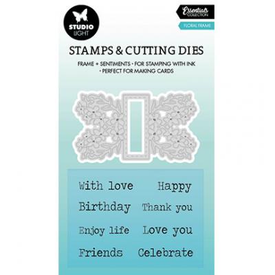 StudioLight Cutting Die + Stamps - Floral Frame