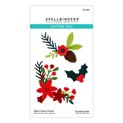 Spellbinders Etched Dies - Make It Merry Florals