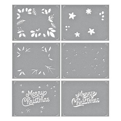 Spellbinders Schablonen - Layered Merry Christmas Foliage