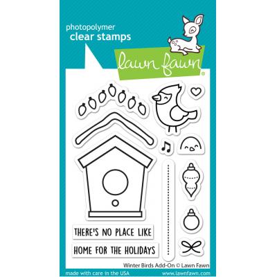 Lawn Fawn Stempel - Winter Birds Add-On