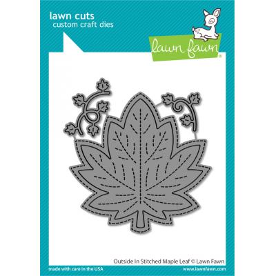 Lawn Fawn Lawn Cuts - Outside In Stitched Maple Leaf