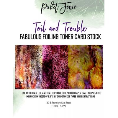 Picket Fence Studios Fabulous Foiling Toner Card Stock - Toil and Trouble
