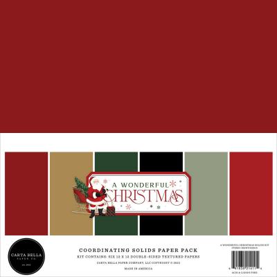 Carta Bella A Wonderful Christmas - Coordinating Solids