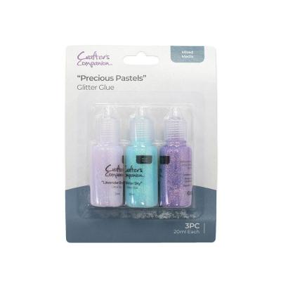 Crafter's Companion Mixed Media Glitter Glue - Precious Pastels