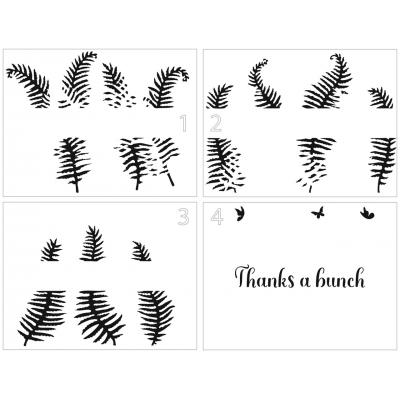 The Crafter's Workshop Stencils - Fern Banner