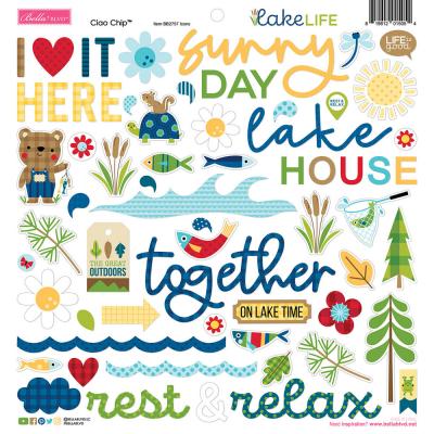 Bella Blvd Lake Life - Ciao Chipboard Icons