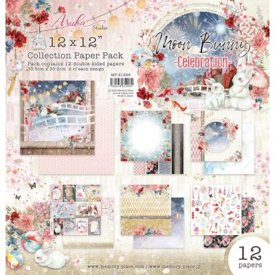 Asuka Studio Memory Place Moon Bunny - Celebration Paper Pack