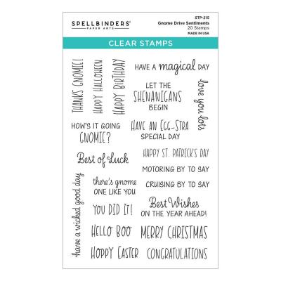 Spellbinders Gnome Drive Sentiments