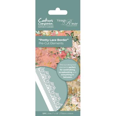 Crafter's Companion Vintage Rose - Pretty Lace Border