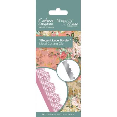 Crafter's Companion Vintage Rose - Elegant Lace Border