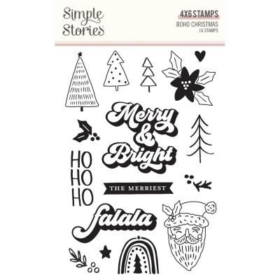 Simple Stories Boho Christmas - Stempelset