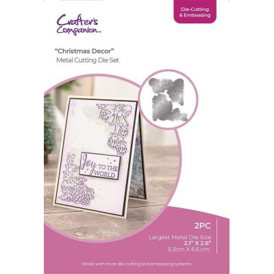 Crafter's Companion Christmas Corner Cutting & Embossing Die - Christmas Decor