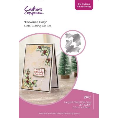 Crafter's Companion Christmas Corner Cutting & Embossing Die - Entwined Holly