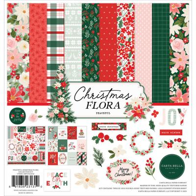 Carta Bella Christmas Flora - Peaceful Collection Kit
