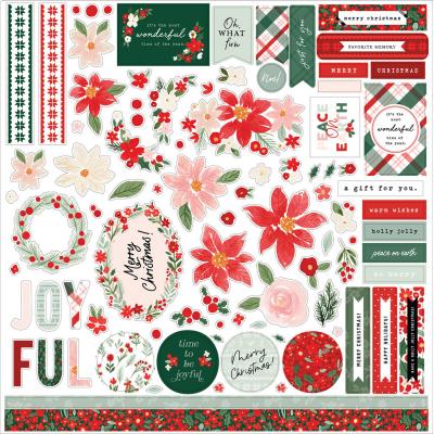 Carta Bella Christmas Flora - Peaceful Element Sticker