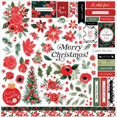 Carta Bella Christmas Flora - Merry Element Sticker