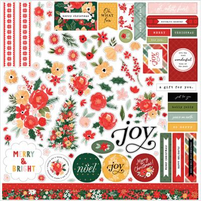 Carta Bella Christmas Flora - Element Sticker