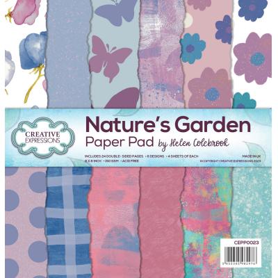 Creative Expressions Helen Colebrook 8x8 Inch Paper Pad Natures Garden