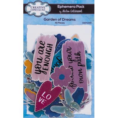 Creative Expressions Helen Colebrook Ephemera Pack Garden Of Dreams