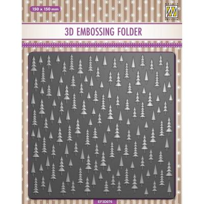 Nellie Snellen 3D Embossing Folder Christmas Trees