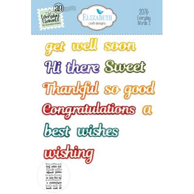 Elizabeth Craft Designs Cutting Dies - Everyday Words 2