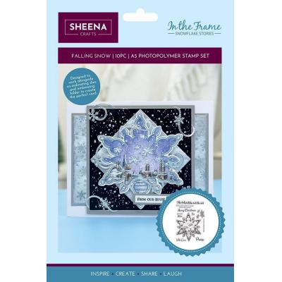 Crafter's Companion In The Frame Snowflake Stories - Falling Snow