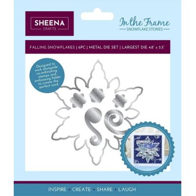 Crafter's Companion In The Frame Snowflake Stories - Falling Snowflakes