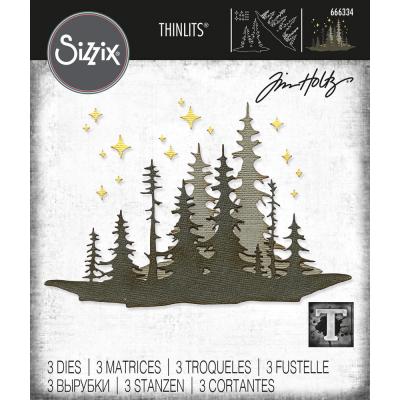 Sizzix Thinlits Die by Tim Holtz Forest Shadows