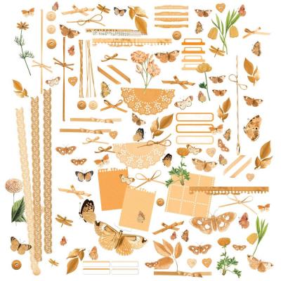 49 and Market Color Swatch: Peach - Laser Cut Elements