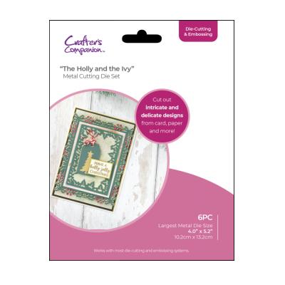 Crafter's Companion Christmas Nesting Cutting & Embossing Die The Holly & The Ivy
