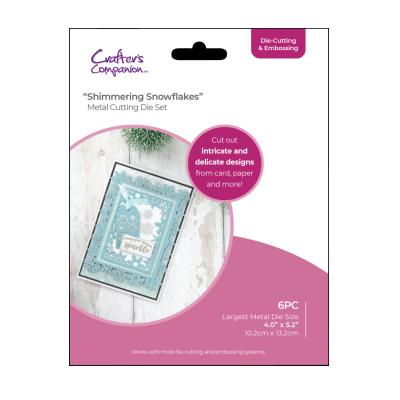Crafter's Companion Christmas Nesting Cutting & Embossing Die Shimmering Snowflakes